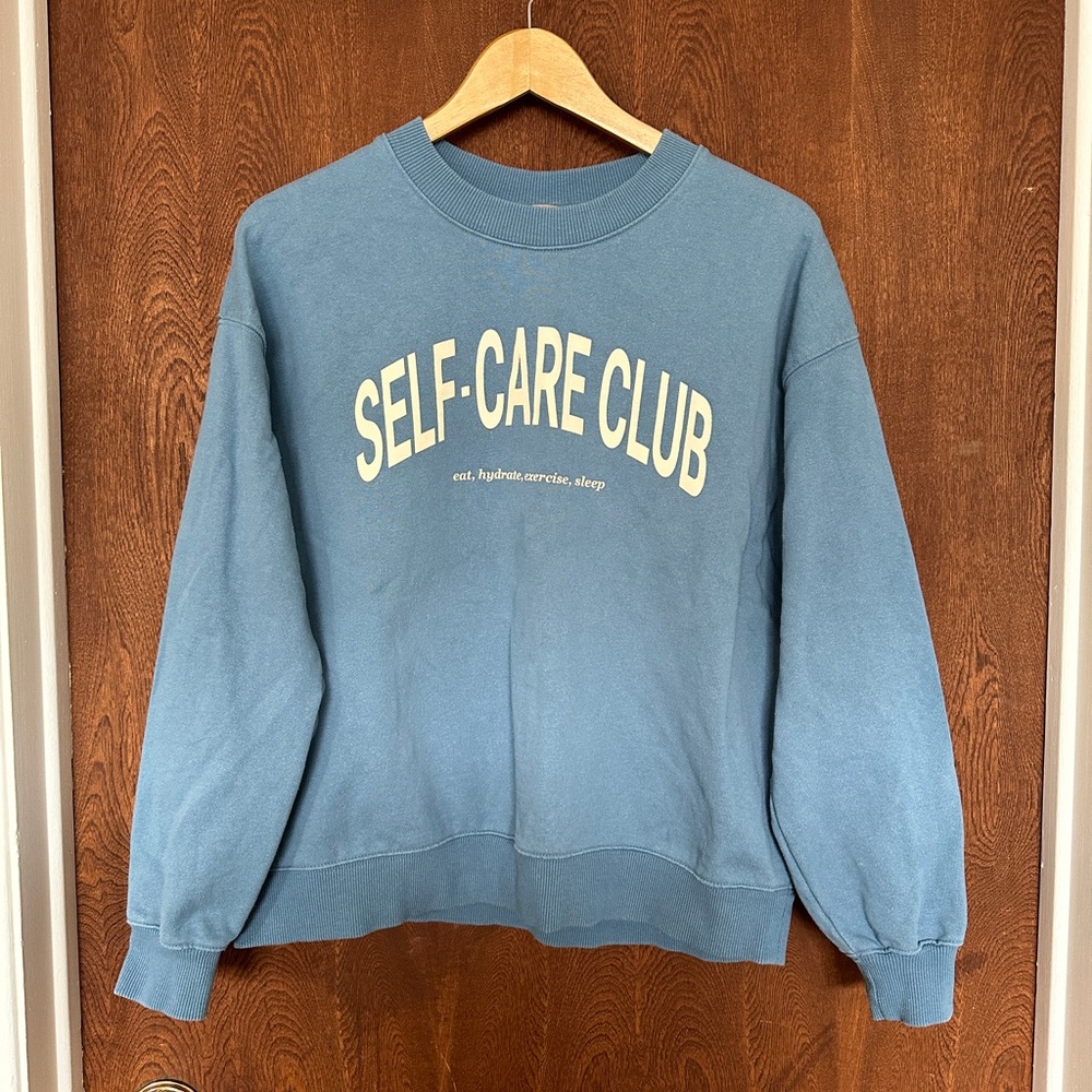 H&M Self-Care Club Crewneck Sweatshirt